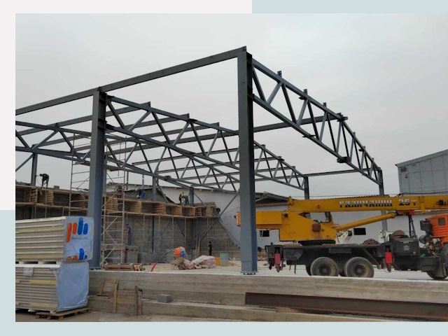 Строительство цехов в Березниках