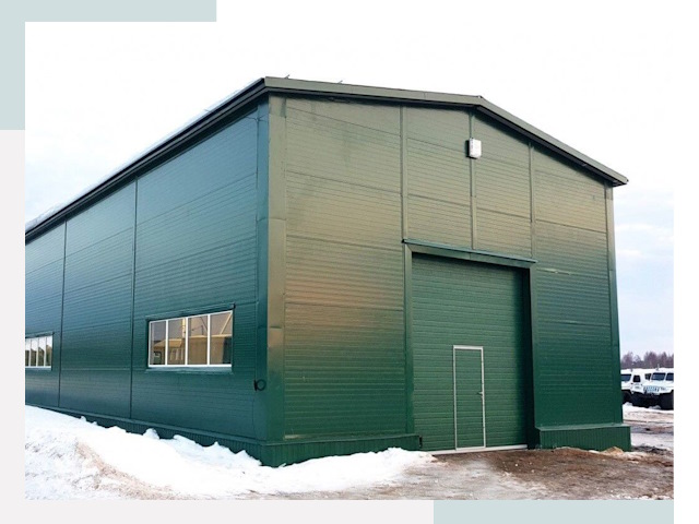 Двускатные ангары в Березниках