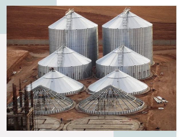 Строительство зерновых силосов в Березниках