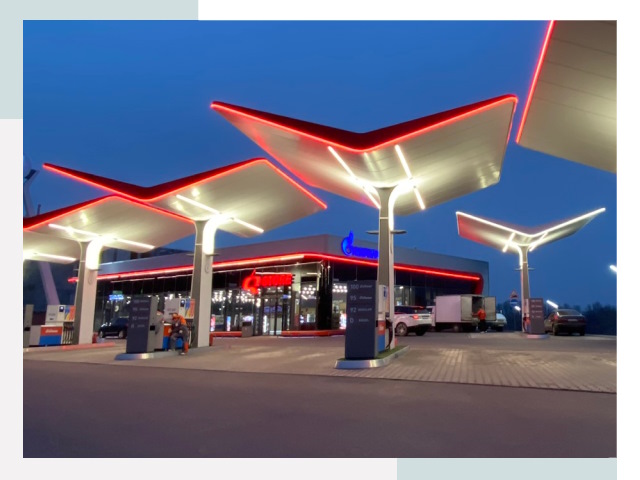 Навесы для АЗС в Березниках