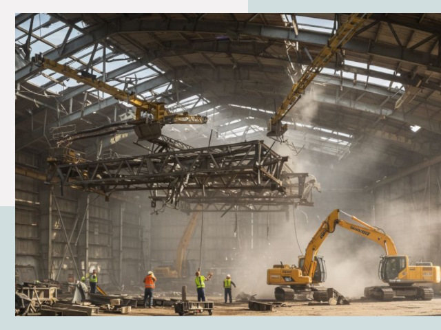 Демонтаж ангаров в Березниках от 618 руб. за м²