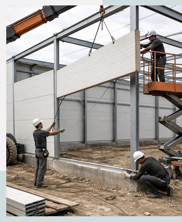 Строительство складов из сэндвич панелей в Березниках под ключ