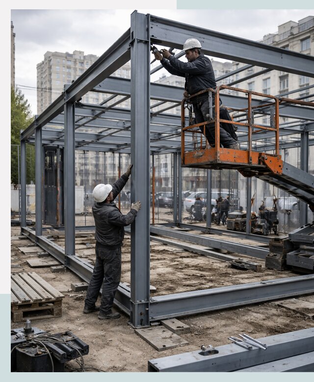 Строительство и монтаж торговых павильонов под ключ в Березниках