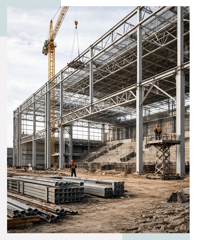 Строительство спортивных комплексов в Березниках от 30897 р. | СтальСтрой-Брз